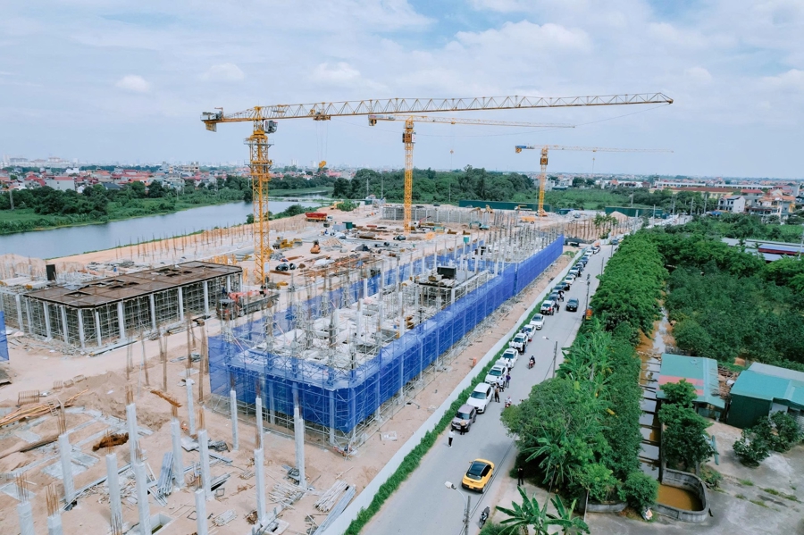 Phú Thị Riverside với tiến độ thi công thần tốc