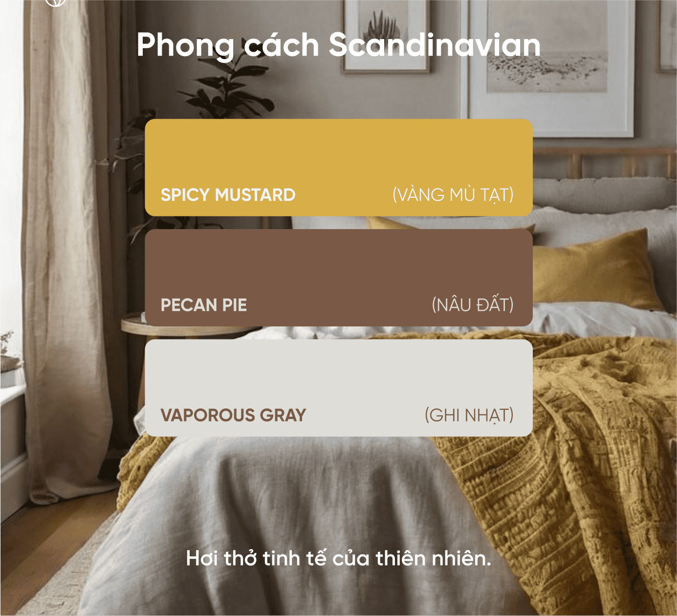 Thiết kế nội thất phòng ngủ Scandinavian