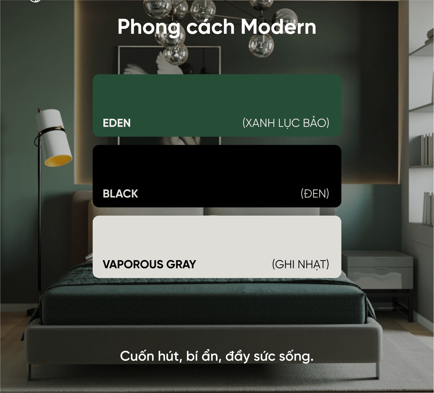 Thiết kế nội thất phòng ngủ phong cách Modern