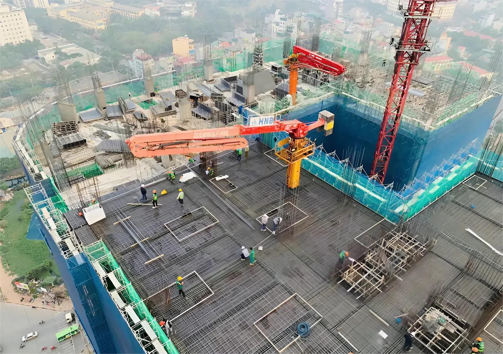 Tiến độ thi công dự án BlueGem Tower được đảm bảo