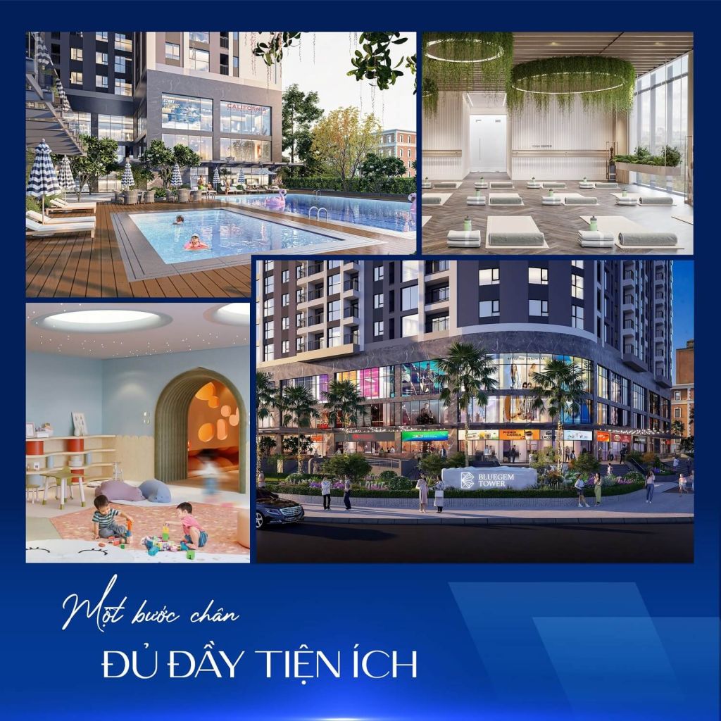 Tiện ích tại dự án BlueGem Tower