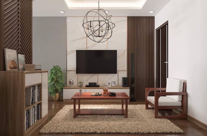 Lựa chọn những tông màu dịu nhẹ cho phòng khách cấp 4