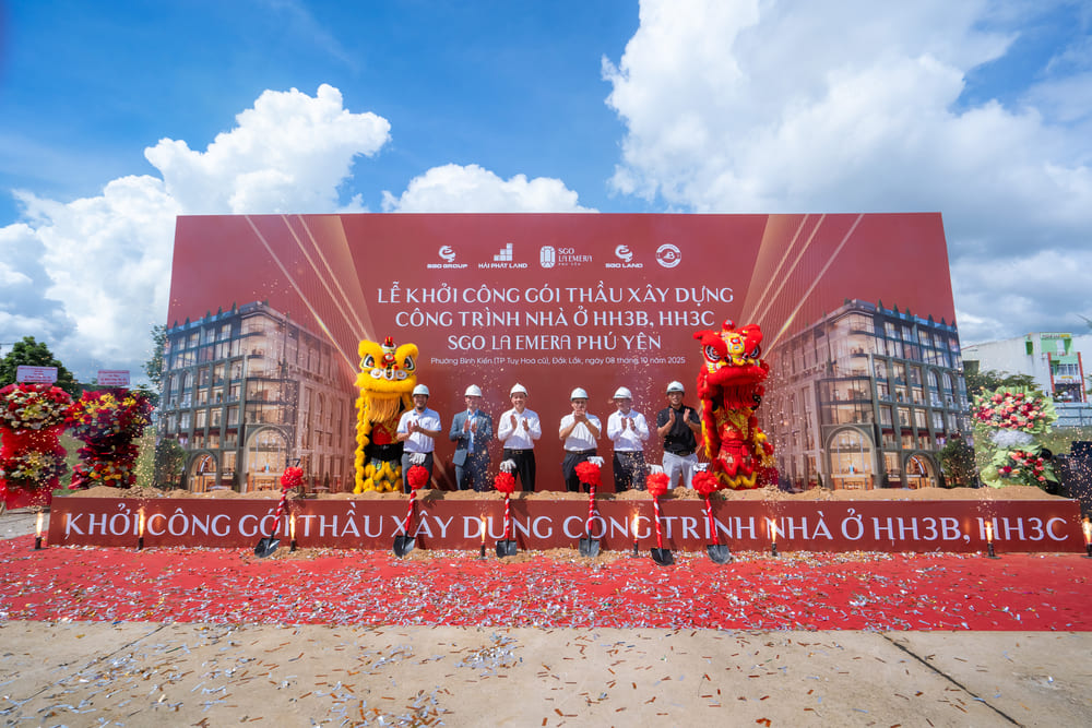 Lễ khởi công xây dựng công trình nhà ở thuộc dự án SGO La Emera Phú Yên