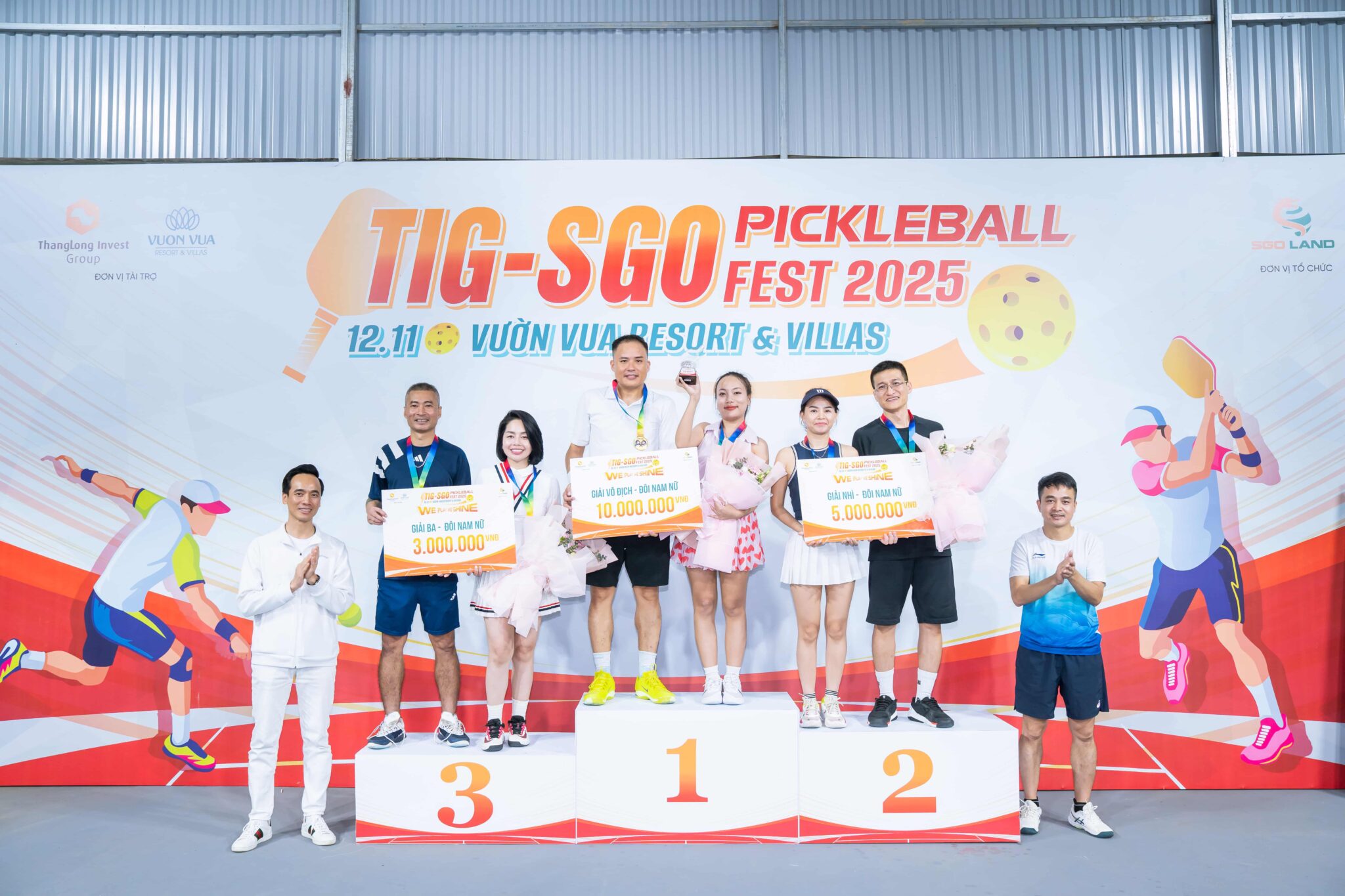 Các cặp VĐV giành thứ hạng cao ở nội dung Đôi Nam Nữ