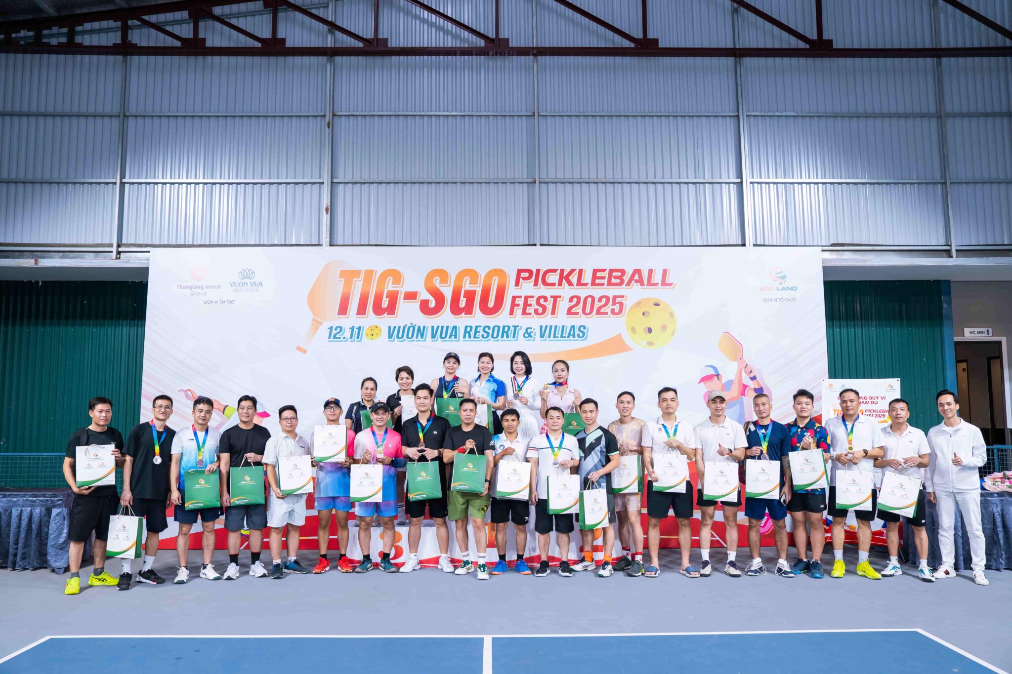 21 cặp đấu đã tham gia TIG-SGO Pickleball Fest 2025