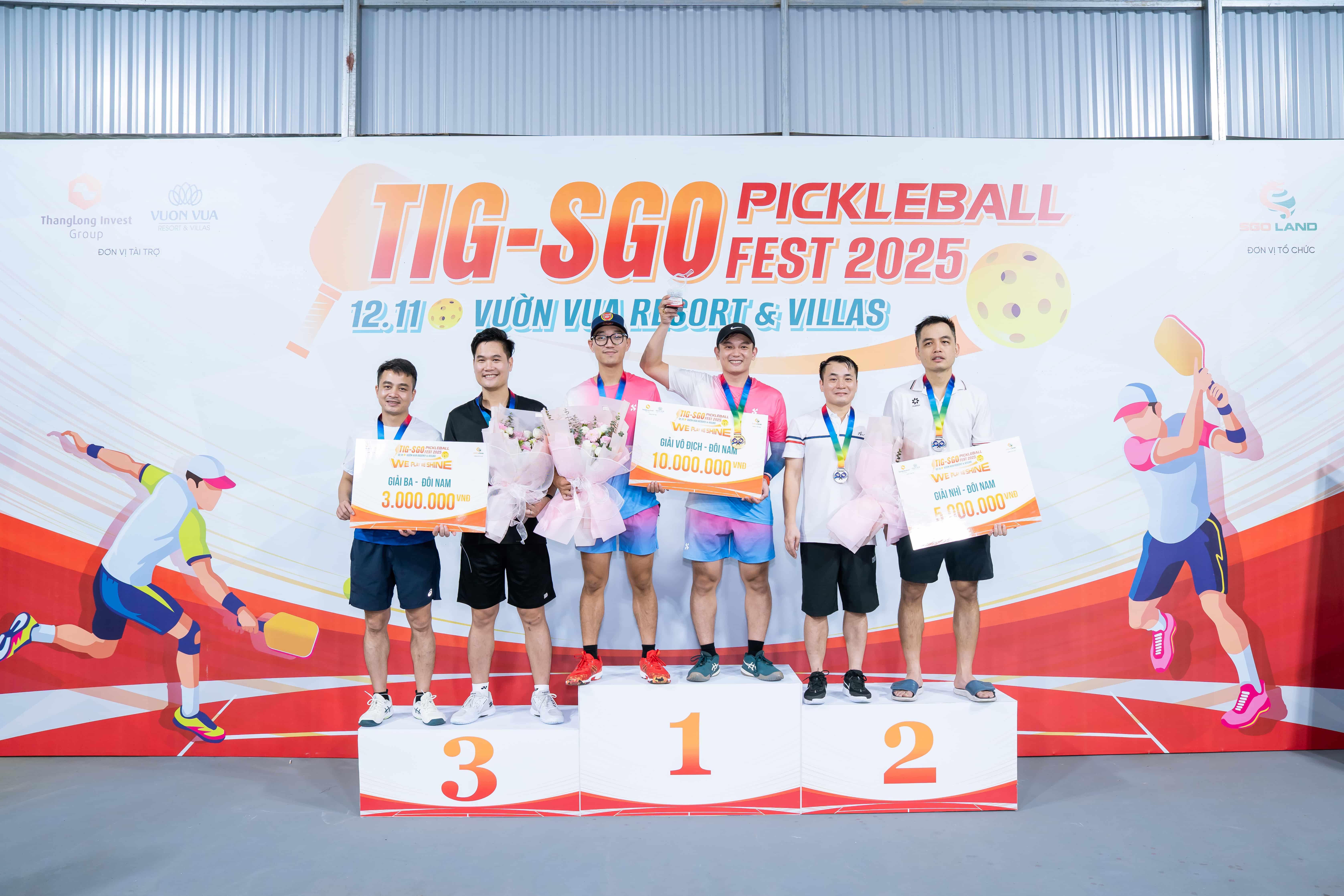 Các cặp VĐV giành thứ hạng cao ở nội dung Đôi Nam