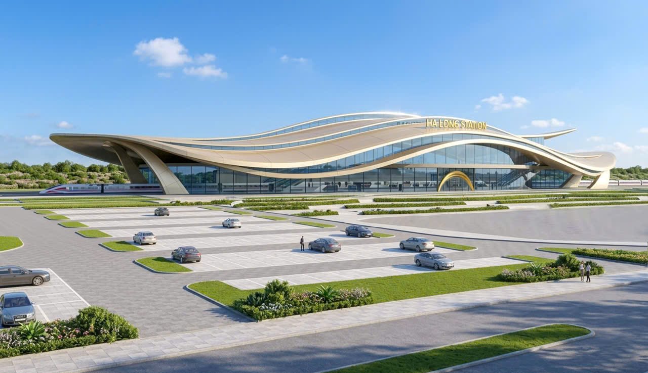 Phối cảnh nhà ga Hạ Long