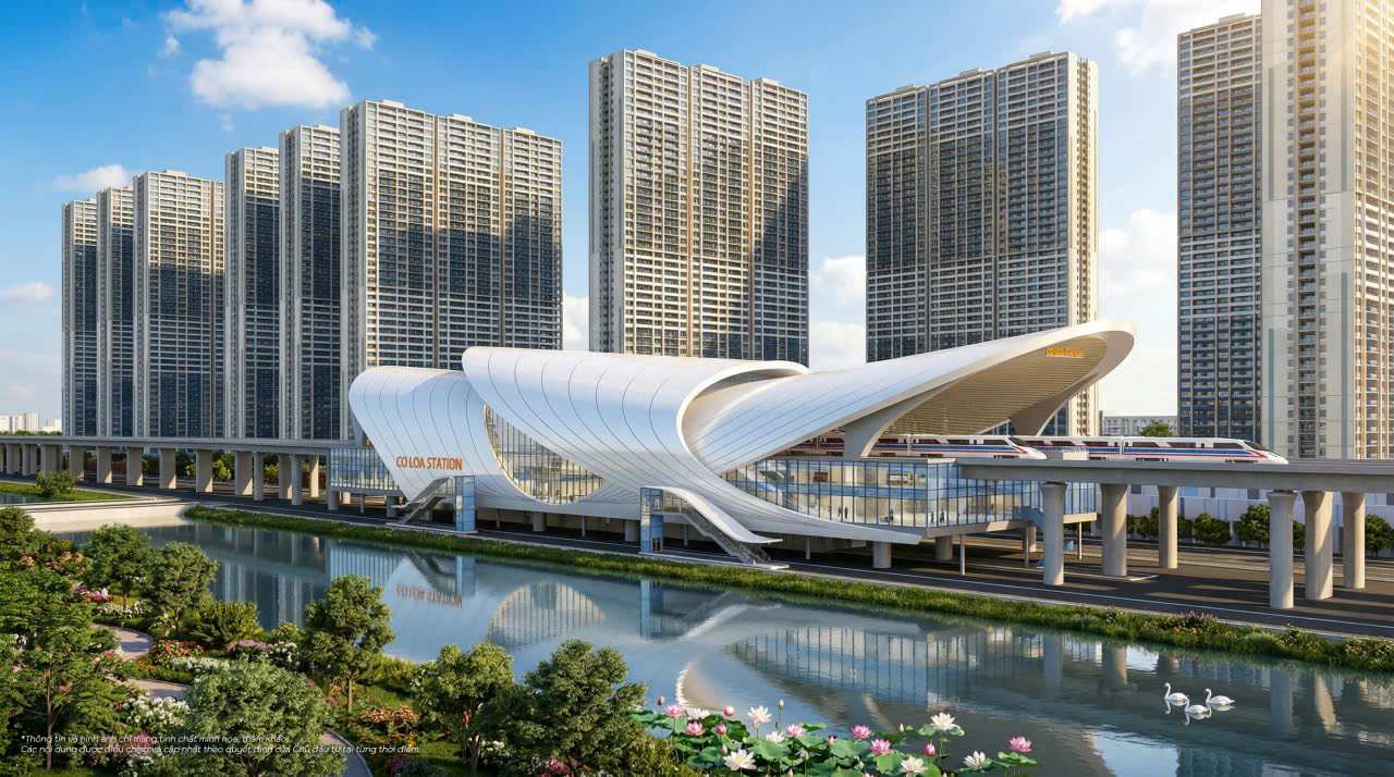 Phối cảnh nhà ga Cổ Loa (Hà Nội)