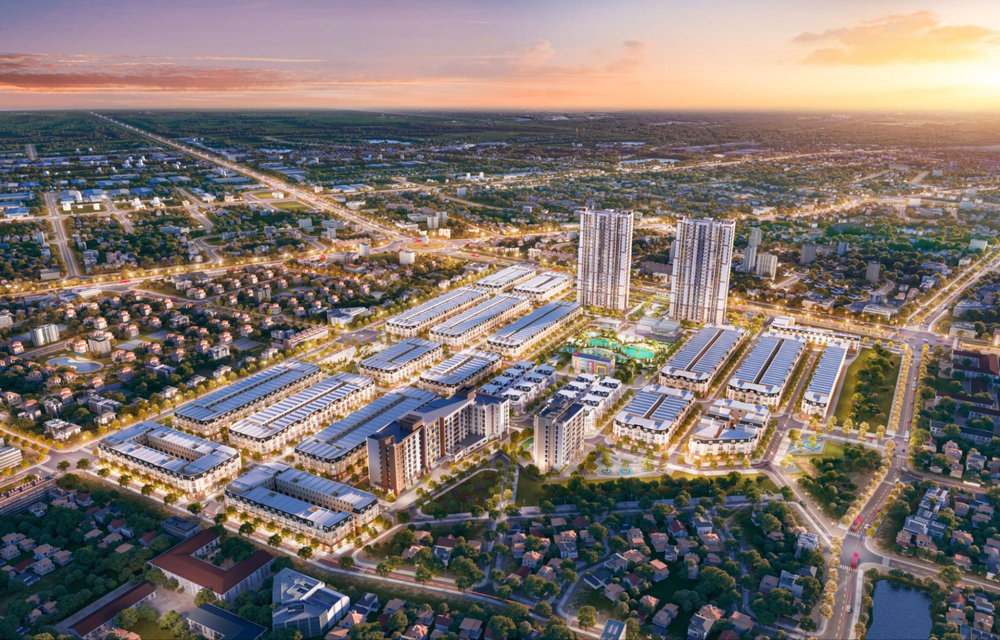 Phối cảnh khu đô thị Majestic City Mỹ Hào