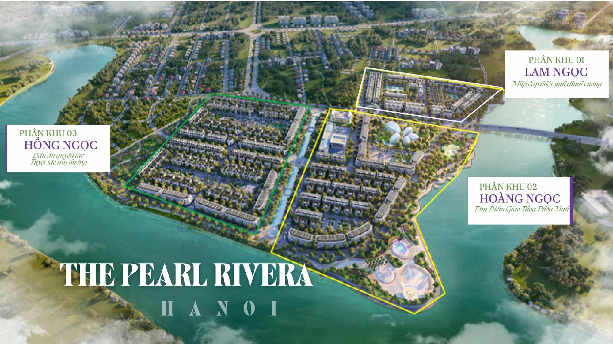 Phối cảnh dự án Pearl Rivera Hà Nội