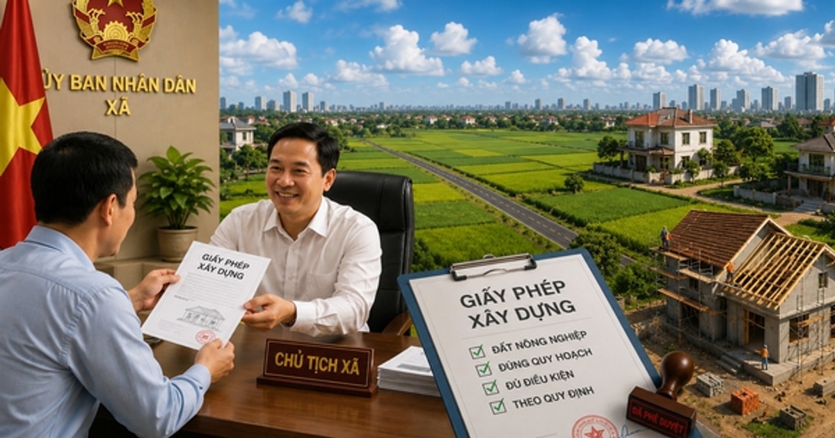 UBND xã cấp phép xây dựng trên đất nông nghiệp