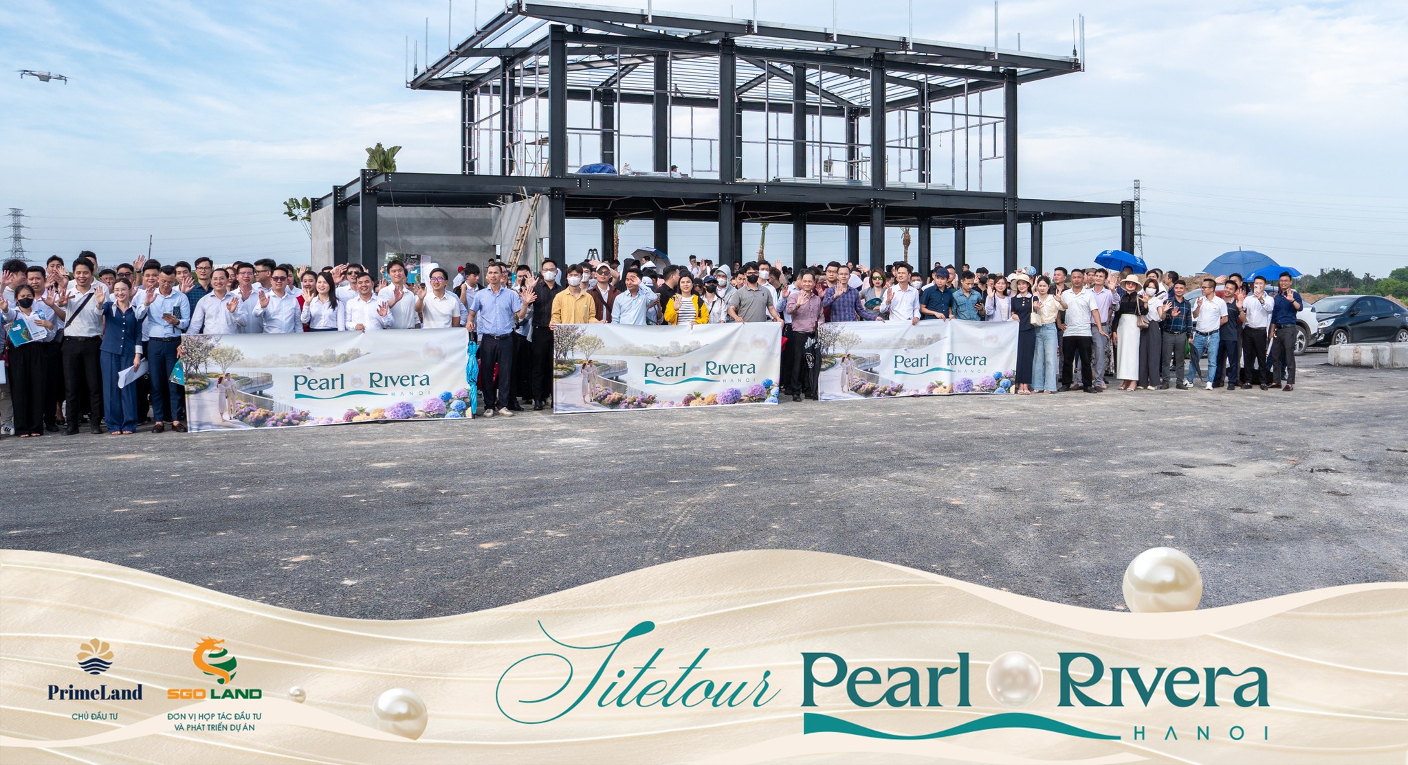 Site tour dự án Pearl Rivera Hà Nội