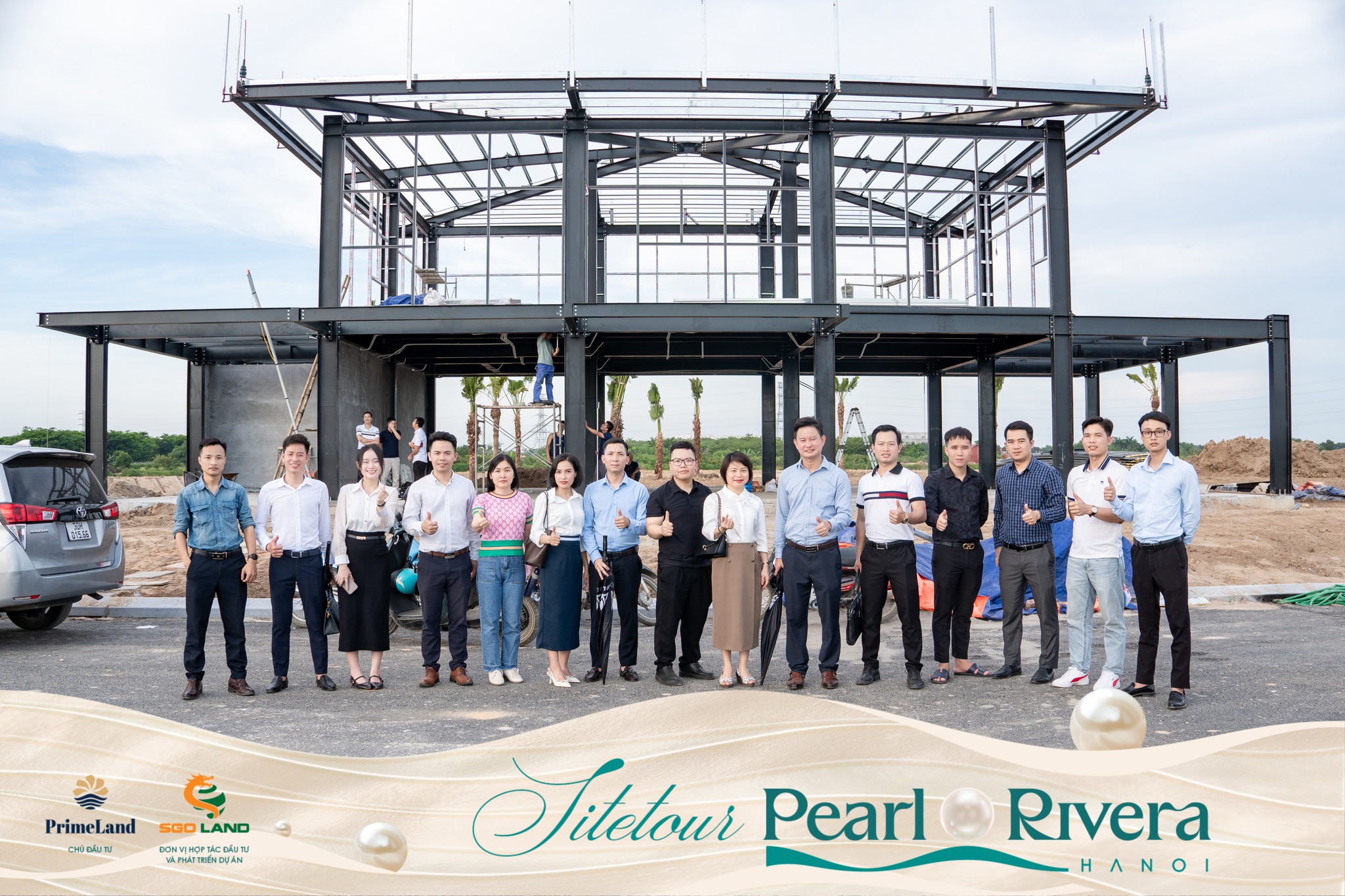 Hình ảnh trong buổi site tour Pearl Rivera Hà Nội
