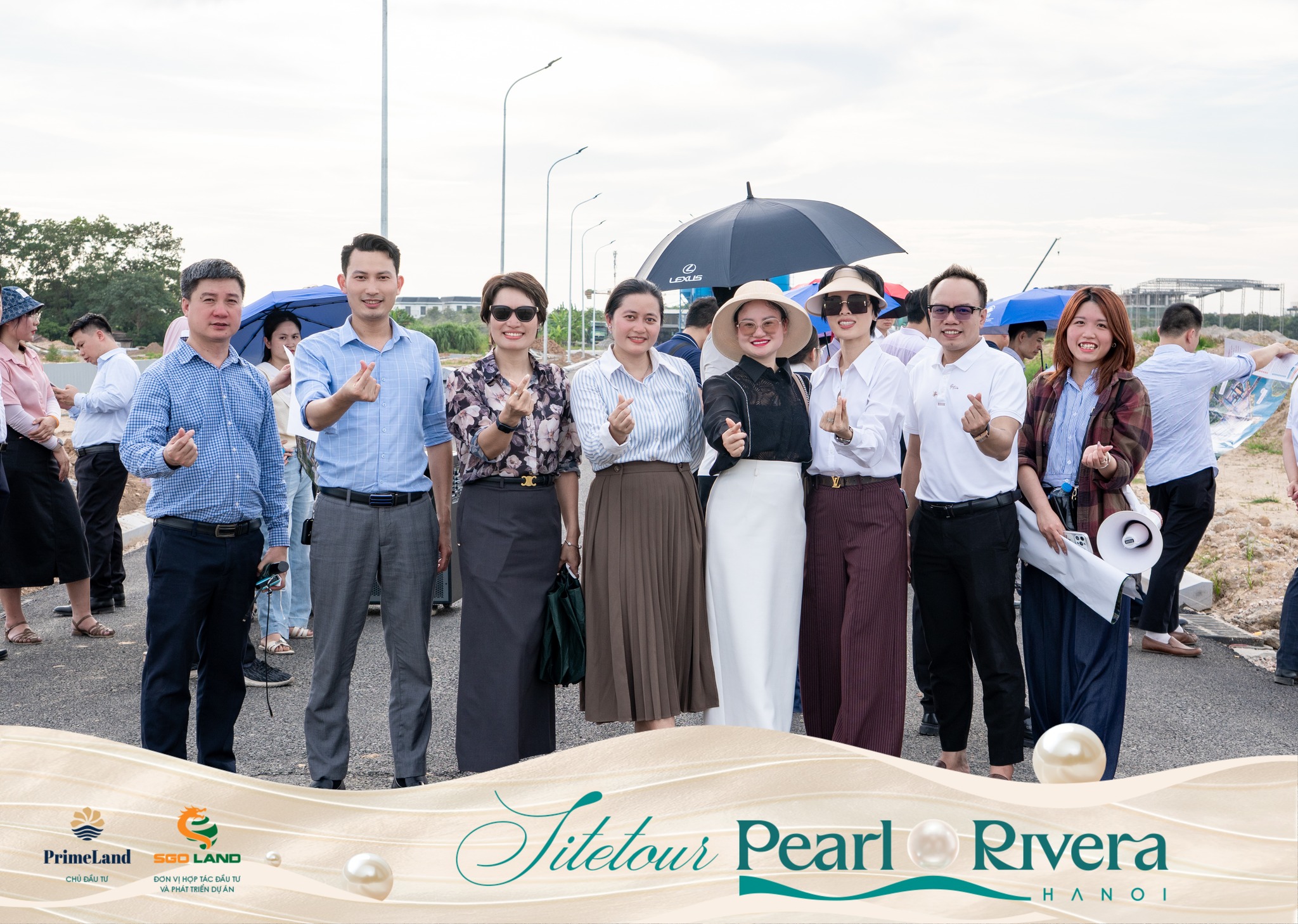 Hình ảnh trong buổi site tour Pearl Rivera Hà Nội