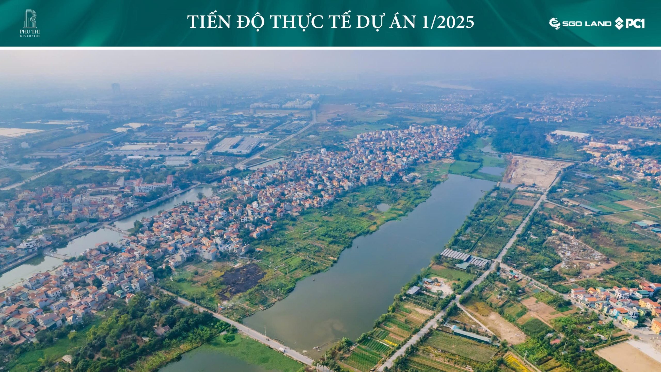 Tiến độ thực hiện dự án Phú Thị Riverside đến tháng 1 năm 2025