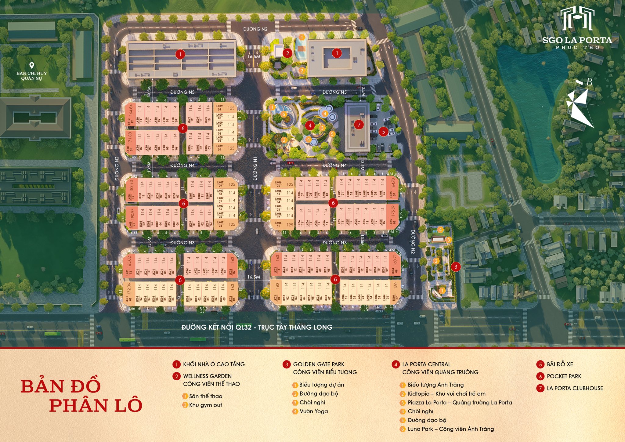 Bản đồ phân lô dự án