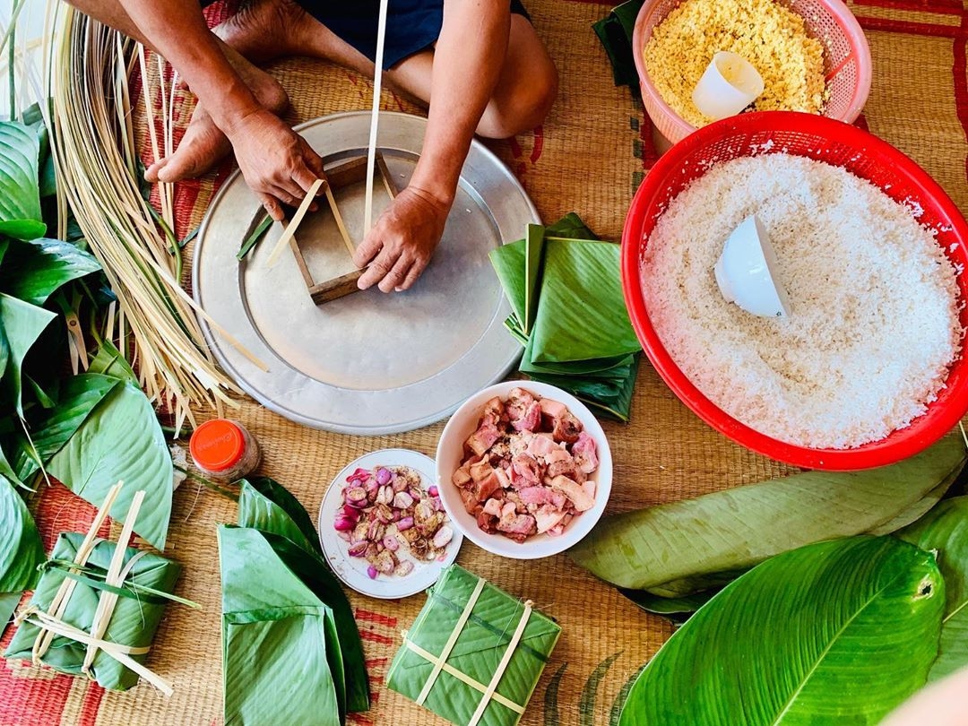 Nguyên liệu để làm nên những chiếc bánh chưng vô cùng đơn giản