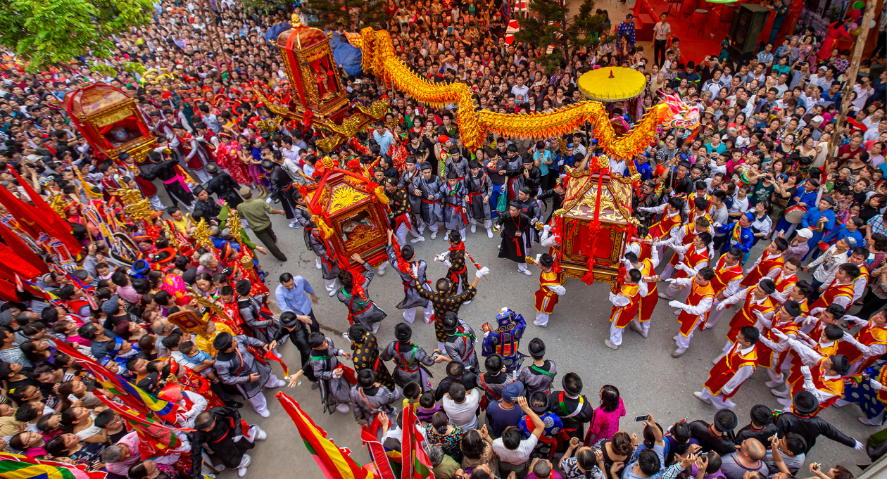 Khung cảnh ngày Hội Lim