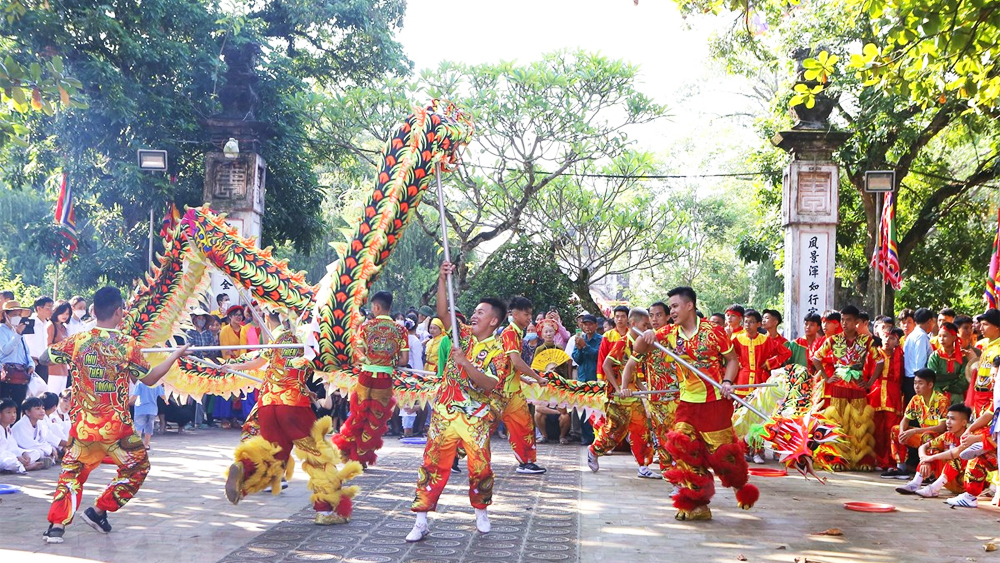 Phần hội của Lễ hội Khai ấn đền Trần tại Nam Định