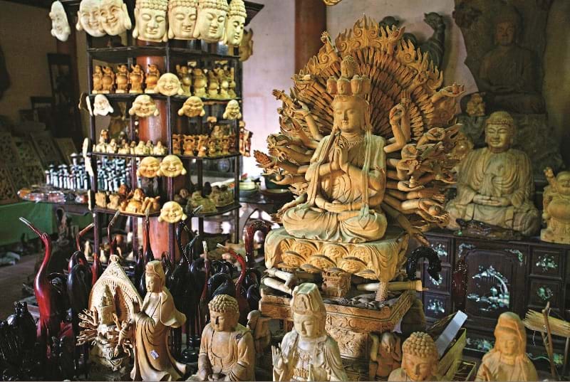 Những tác phẩm tại làng mộc Kim Bồng