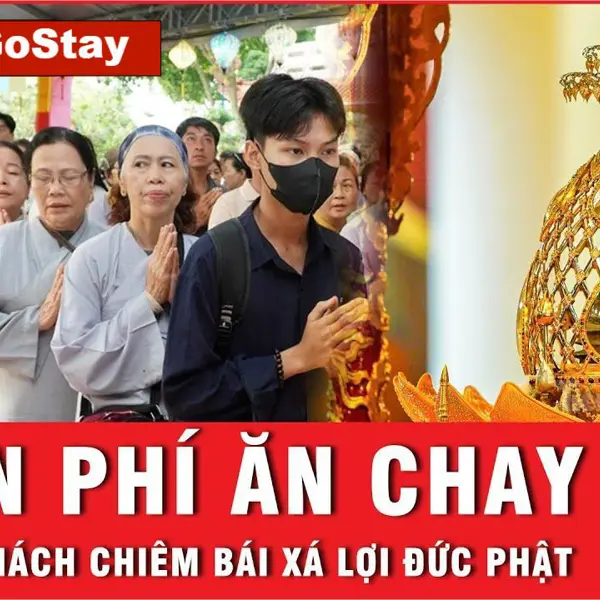 Chùa Tam Chúc: Miễn phí vé xe và suất ăn cho người dân và du khách tới chiêm bái xá lợi Đức Phật