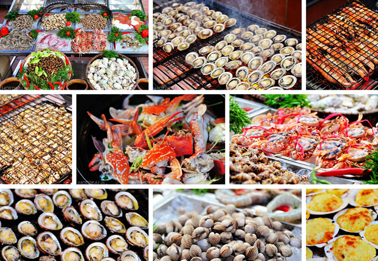 Hải sản tươi sống tại Lăng Cô