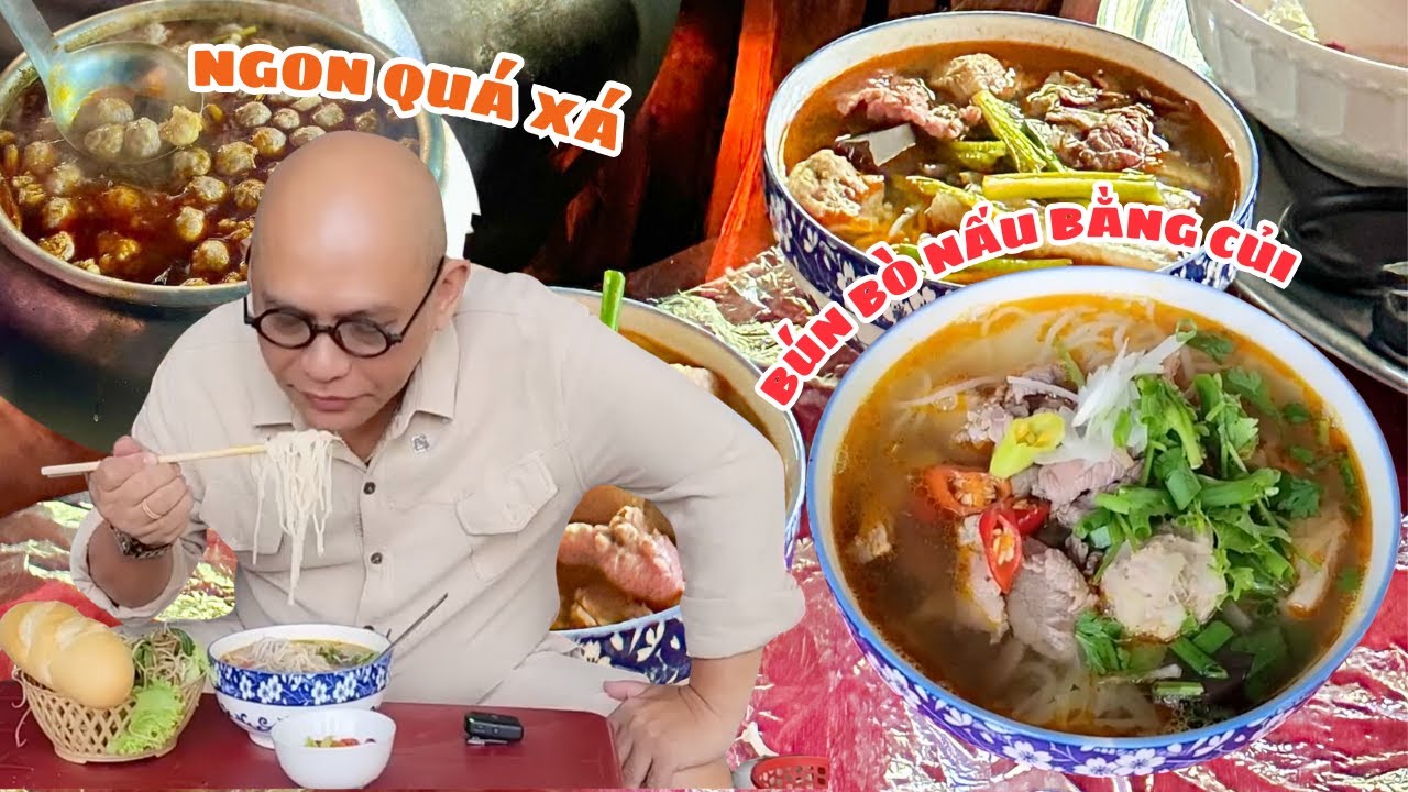 Bún bò lò củi tại Huế
