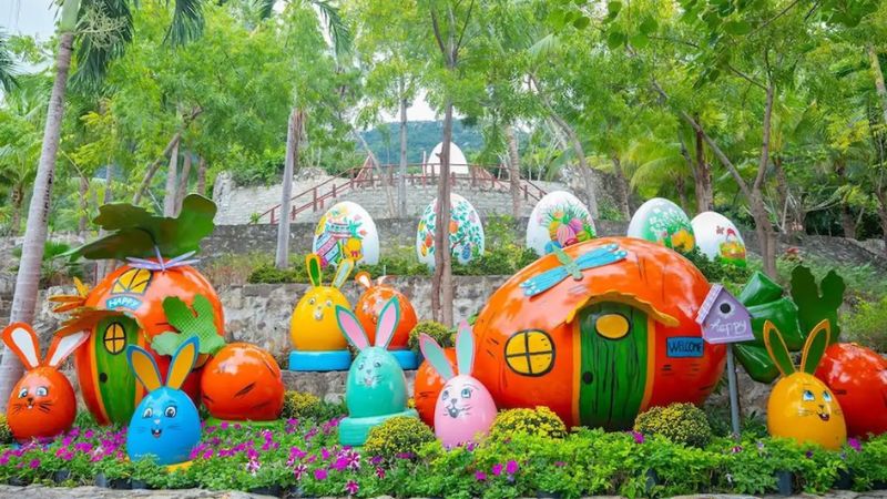 Check-in tại công viên trứng