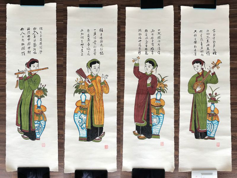 Tác phẩm tranh dân gian Đông Hồ