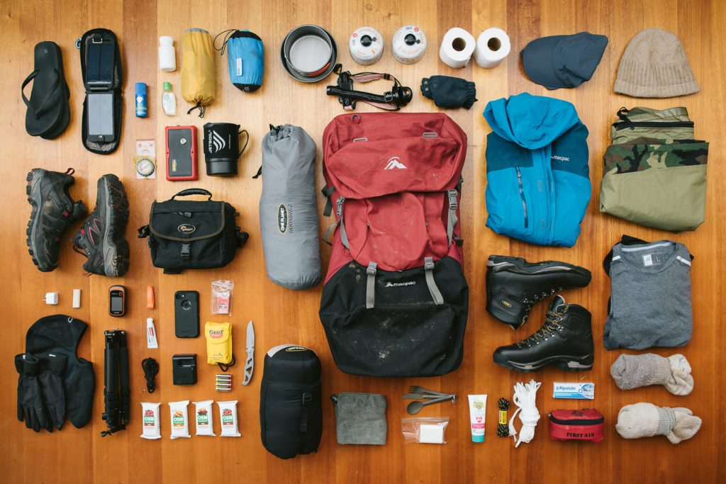 Chuẩn bị đồ để trekking Putaleng