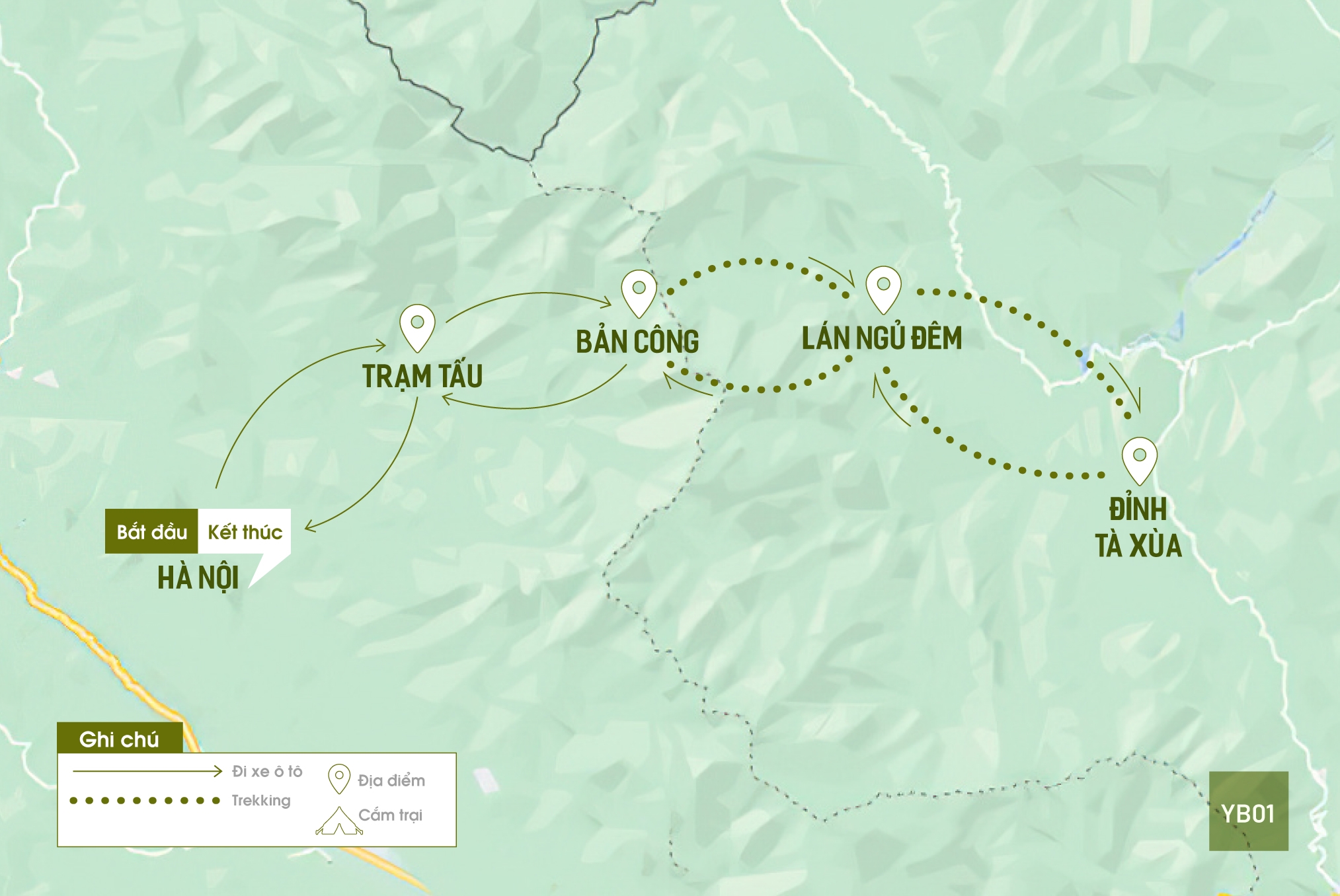 Lịch trình trekking đỉnh Tà Xùa chi tiết