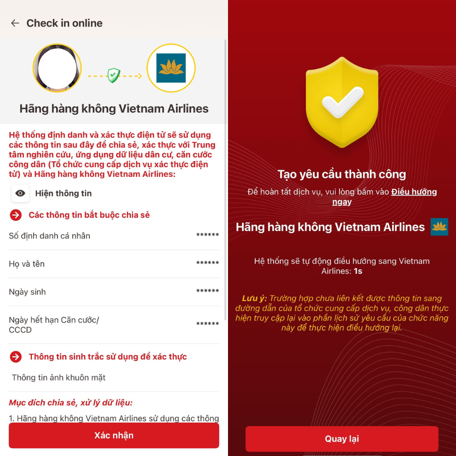 Hướng dẫn check-in online bằng ứng dụng VNeID tại sân bay