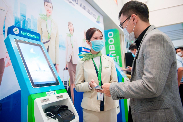 Quầy làm thủ tục tự động tại sân bay