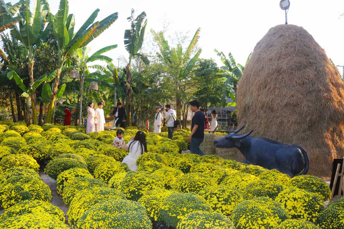 Du khách check in tại Lễ hội