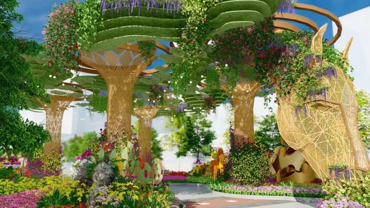 Tác phẩm Nhất mã thong dong với chiều cao 7m