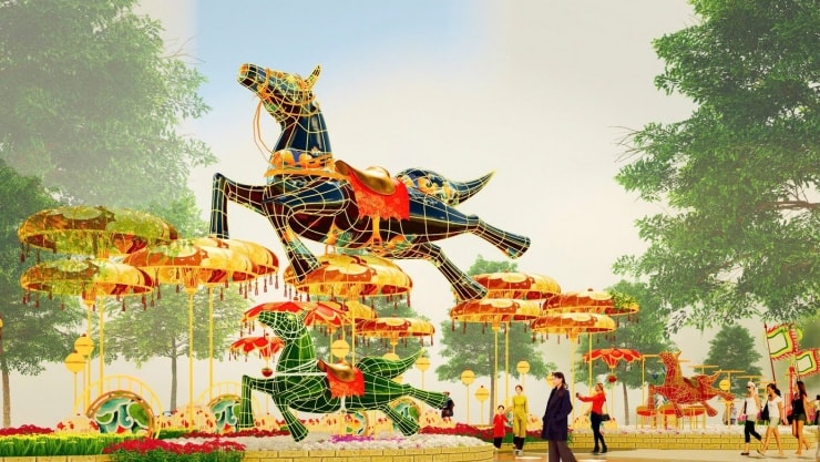 Cụm cảnh Lý ngựa ô tái hiện nét văn hóa Nam Bộ