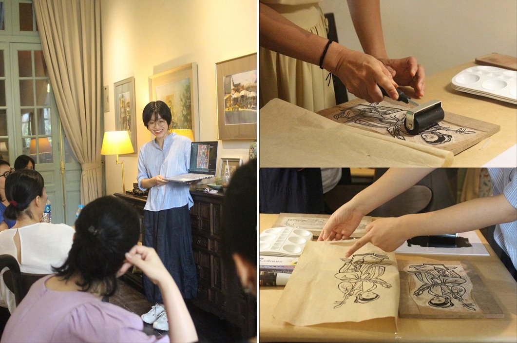 Trải nghiệm làm tranh dân gian Hàng Trống