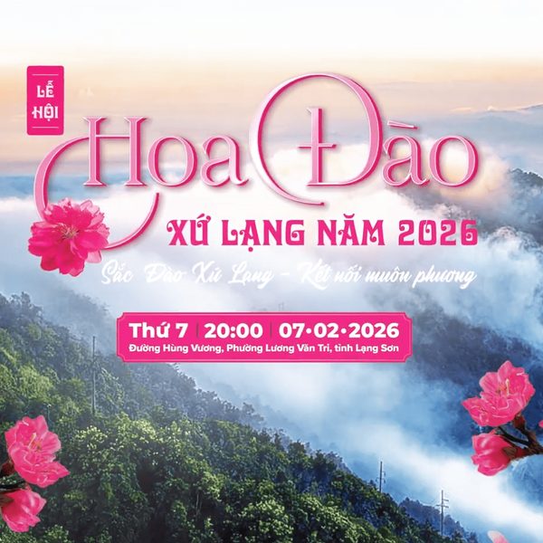 Lễ hội hoa đào xứ Lạng mừng xuân Bính Ngọ 2026