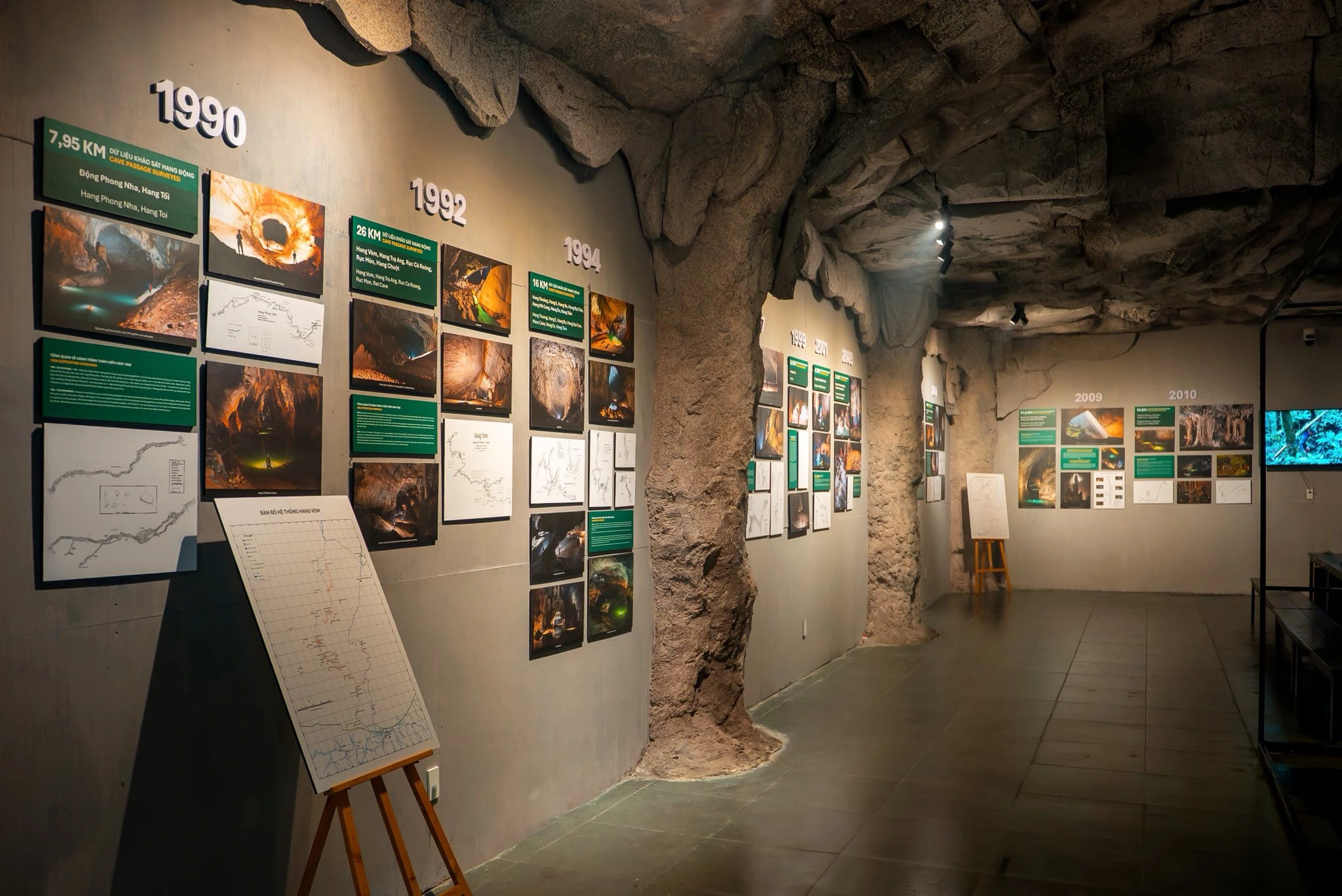 Không gian trưng bày tại trung tâm triển lãm