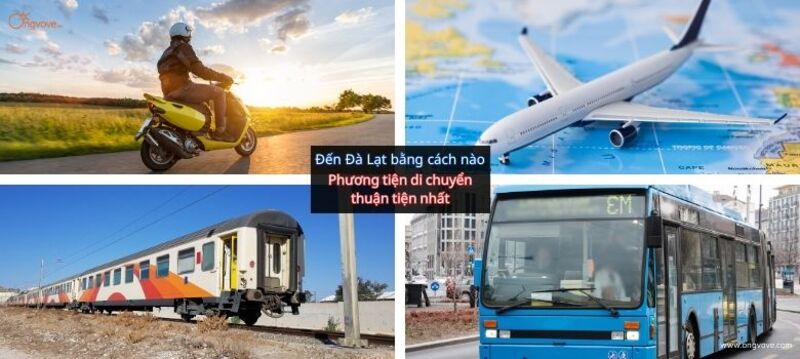 Hình thức di chuyển đến Đà Lạt