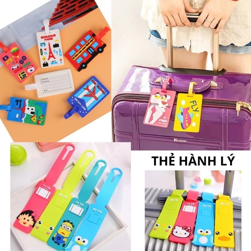 Thẻ hành lý để đánh dấu vali
