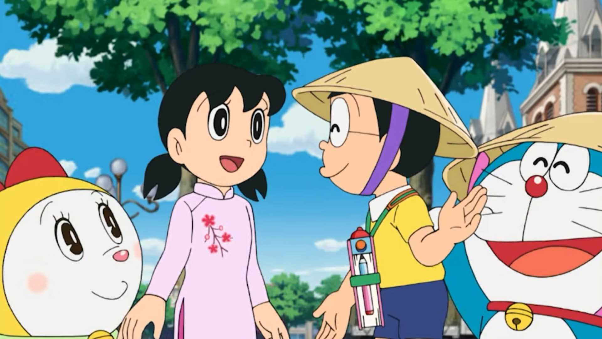 Nhóm bạn Nobita thích thú khám phá Việt Nam