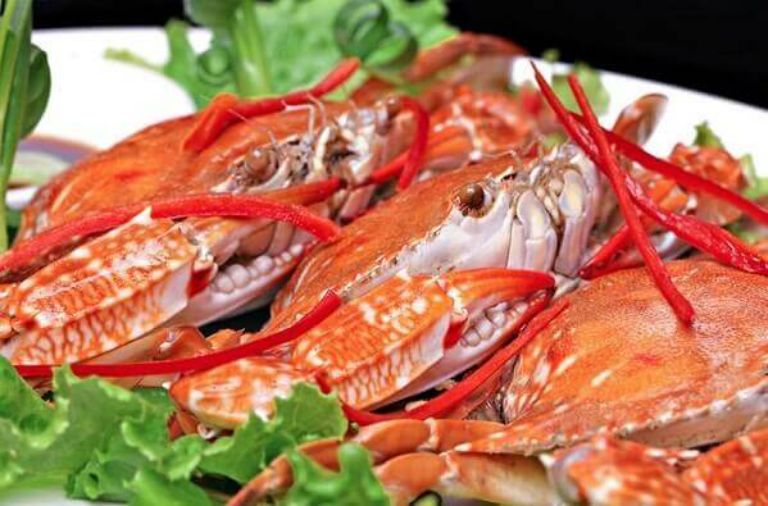 Ghẹ hấp bia