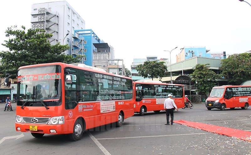 Tuyến xe bus kết nối từ thành phố Hồ Chí Minh đi Đồng Nai