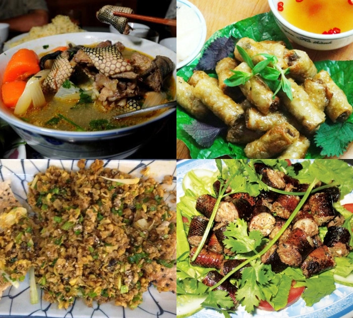 Những món ăn làm từ Đẻn biển